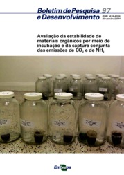 Thumbnail de Avaliação da estabilidade de materiais orgânicos por meio de incubação e da captura conjunta das emissões de CO2 e de NH3.