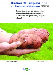 Thumbnail de Importância de caracteres na dissimilaridade de progênies de batata em primeira geração clonal.