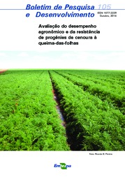 Thumbnail de Avaliação do desempenho agronômico e da resistência de progênies de cenoura à queima-das-folhas.