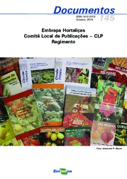 Thumbnail de EMBRAPA Hortaliças. Comitê local de publicações - CLP: regimento.