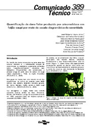 Thumbnail de Quantificação de dano foliar produzido por crisomelídeos em feijão caupi por meio de escala diagramática de severidade.