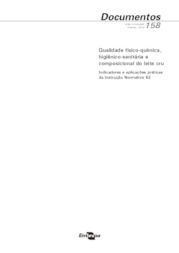 Thumbnail de Qualidade físico-química, higiênico-sanitária e composicional do leite cru: indicadores e aplicações práticas da Instrução Normativa 62.