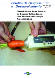 Thumbnail de Dissimilaridade entre famílias de cenoura cultivadas em dois sistemas de produção agroecológicos.