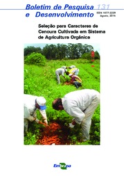 Thumbnail de Seleção para caracteres de cenoura cultivada em sistema de agricultura orgânica.