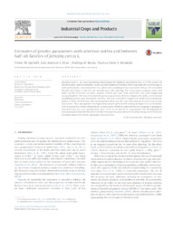 Thumbnail de Estimates of genetic parameters with selection within and between half-sib families of Jatropha curcas L.