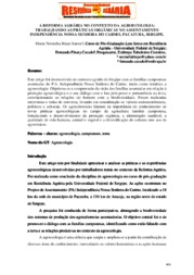 Thumbnail de A reforma agrária no contexto da agroecologia: trabalhando as práticas orgânicas no assentamento Independência Nossa Senhora do Carmo, Pacatuba, Sergipe.