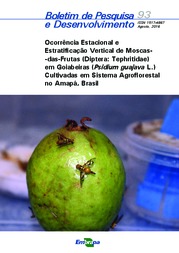 Thumbnail de Ocorrência estacional e estratificação vertical de moscas-das-frutas (Diptera: Tephritidae) em goiabeiras (Psidium guajava L.) cultivadas em sistema agroflorestal no Amapá, Brasil.