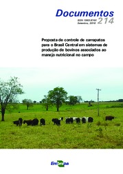 Thumbnail de Proposta de controle de carrapatos para o Brasil Central em sistemas de produção de bovinos associados ao manejo nutricional no campo.