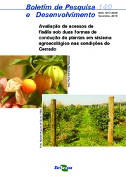 Thumbnail de Avaliação de acessos de fisális sob duas formas de condução de plantas em sistema agroecológico nas condições do Cerrado.