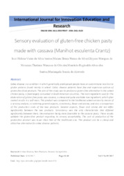 Thumbnail de Sensory evaluation of gluten-free chicken pasty made with cassava (Manihot esculenta crantz).