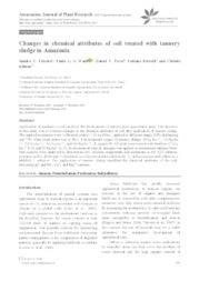 Thumbnail de Changes in chemical attributes of soil treated with tannery sludge in Amazonia.