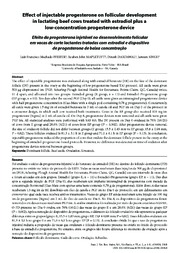 Thumbnail de Effect of injectable progesterone on follicular development in lactating beef cows treated with estradiol plus a low-concentration progesterone device.