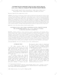 Thumbnail de Contribution of agronomic traits to the coffee yield of Coffea canephora Pierre ex A. Froehner in the western Amazon region.