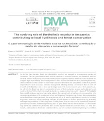 Thumbnail de The evolving role of Bertholletia excelsa in Amazonia: contributing to local livelihoods and forest conservation.