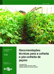 Thumbnail de Recomendações técnicas para a colheita e pós-colheita de pepino.