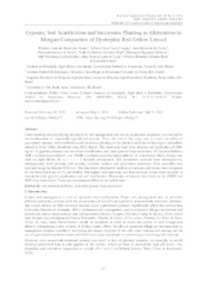 Thumbnail de Gypsum, soil scarification and succession planting as alternatives to mitigate compaction of Dystrophic Red-Yellow Latosol.