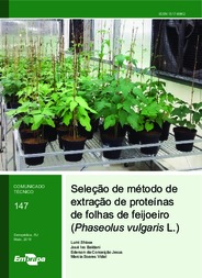 Thumbnail de Seleção de método de extração de proteínas de folhas de feijoeiro (Phaseolus vulgaris L.).