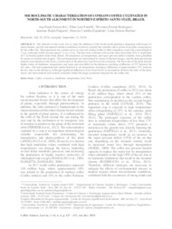 Thumbnail de Microclimatic characterization of conilon coffee cultivate dinnorth-south alignment in Northen Espírito Santo State, Brazil.