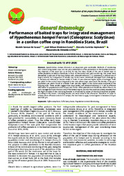 Thumbnail de Performance of baited traps for integrated management of Hypothenemus hampei Ferrari (Coleoptera: Scolytinae) in a conilon coffee crop in Rondônia State, Brazil.