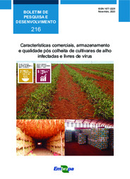 Thumbnail de Características comerciais, armazenamento e qualidade pós colheita de cultivares de alho infectadas e livres de vírus.