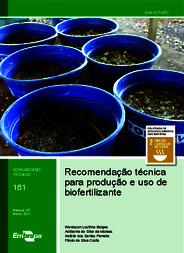 Thumbnail de Recomendação técnica para produção e uso de biofertilizante.