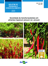 Thumbnail de Severidade da mancha bacteriana em pimentas Capsicum annuum var. annuum.