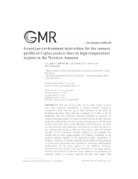 Thumbnail de Genotype-environment interaction for the sensory profile of Coffea arabica lines in high temperature regions in the Western Amazon.