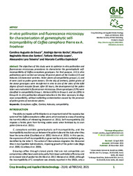 Thumbnail de In vitro pollination and fluorescence microscopy for characterization of gametophytic selfincompatibility of Coffea canephora Pierre ex A. Froehner.