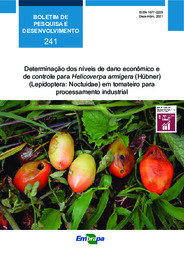 Thumbnail de Determinação dos níveis de dano econômico e de controle para Helicoverpa armigera (Hübner) (Lepidoptera: Noctuidae) em tomateiro para processamento industrial.