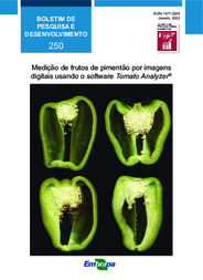 Thumbnail de Medição de frutos de pimentão por imagens digitais usando o software Tomato Analyzer®.