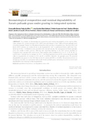 Thumbnail de Bromatological composition and ruminal degradability of Xaraés palisade grass under grazing in integrated systems.