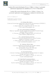 Thumbnail de Cambuí (Myrciaria floribunda (West ex Willd.) O. Berg): A potential nutritional supplement for inhibition of COVID-19 infections / Cambuí (Myrciaria floribunda (West ex Willd.) O. Berg): Um potencial suplemento nutricional para a inibição de infecções por COVID-19.