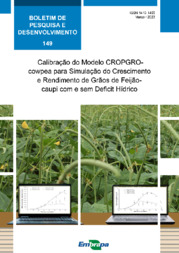 Thumbnail de Calibração do modelo CROPGRO-cowpea para simulação do crescimento e rendimento de grãos de feijão-caupi com e sem deficit hídrico.