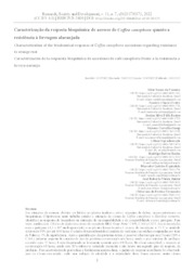 Thumbnail de Characterization of the biochemical response of Coffea canephora accessions regarding resistance to orange rust.