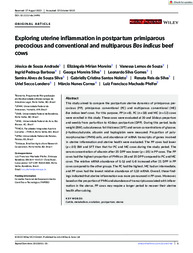 Thumbnail de Exploring uterine inflammation in postpartum primiparous precocious and conventional and multiparous Bos indicus beef cows.