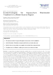 Thumbnail de Ecotechnologies for aquaculture wastewater treatment in a water-scarce region.