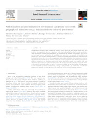 Thumbnail de Authentication and discrimination of new Brazilian Canephora coffees with geographical indication using a miniaturized near-infrared spectrometer.