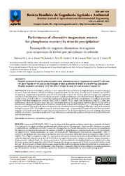 Thumbnail de Performance of alternative magnesium sources for phosphorus recovery by struvite precipitation.