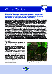 Thumbnail de Avaliação da associação de fungicidas químicos e biológicos no controle de doenças foliares da soja, safra 2023/2024: resultados sumarizados da rede de experimentos cooperativos.