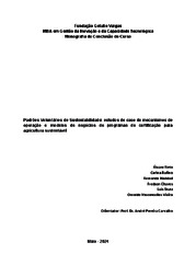 Thumbnail de Padrões Voluntários de Sustentabilidade: estudos de caso de mecanismos de operação e modelos de negócios de programas de certificação para agricultura sustentável.