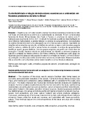 Thumbnail de Sustentabilidade e relação de indicadores econômicos e ambientais em fazendas produtoras de leite no Brasil.