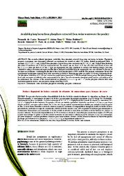 Thumbnail de Available phosphorus from phosphate extracted from swine wastewater for poultry.