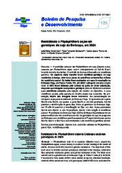 Thumbnail de Resistência a Phytophthora sojae em genótipos de soja da Embrapa, em 2024.