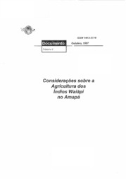 Thumbnail de Considerações sobre a agricultura dos índios Waiãpi no Amapá.