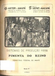 Thumbnail de SISTEMAS de produção para pimenta do reino: Território Federal do Amapá.