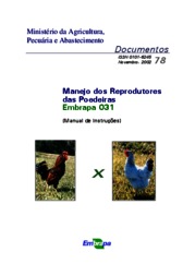 Thumbnail de Manual de manejo de matrizes Embrapa 031.