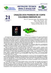 Thumbnail de Criação dos frangos de corte coloniais Embrapa 041.