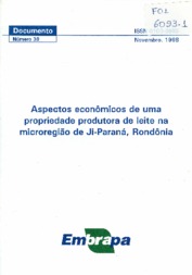 Thumbnail de Aspectos econômicos de uma propriedade produtora de leite na microrregião de Ji-Paraná, Rondônia.