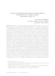 Thumbnail de Avaliação preliminar de sistema agroflorestal no projeto Água Verde, Albrás, Barcarena, Pará-II.