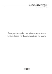 Thumbnail de Perspectivas de uso dos marcadores moleculares na bovinocultura de corte.